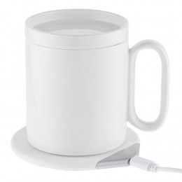 Кружка с подогревом и беспроводной зарядкой dualBase