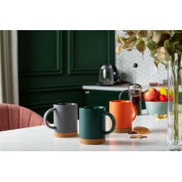 Кружка с пробковой подставкой Corky