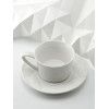 Чайная пара Diamante Bianco, белая