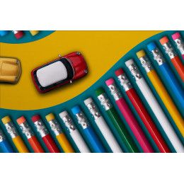 Карандаш простой Hand Friend с ластиком