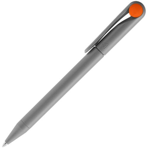 Ручка шариковая Prodir DS1 TMM Dot, серая с оранжевым