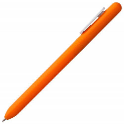 Ручка шариковая Swiper, оранжевая с белым