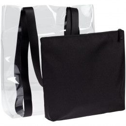 Шопер Clarity с черным органайзером
