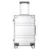 Чемодан Metal Luggage, серебристый