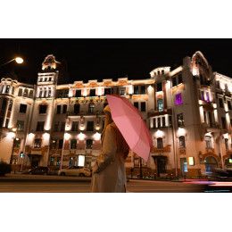 Зонт складной Manifest Color со светоотражающим куполом