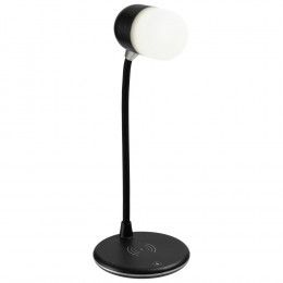 Лампа с колонкой и беспроводной зарядкой lampaTon