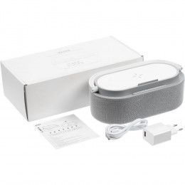 Колонка с часами и беспроводной зарядкой Veske