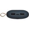 Аккумулятор с беспроводной зарядкой Pebble Wireless 9000 мАч, серо-синий