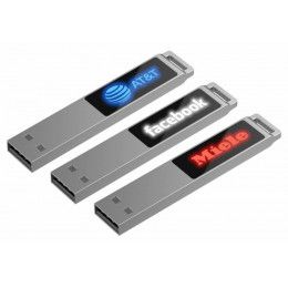 Флешка markBright с красной подсветкой